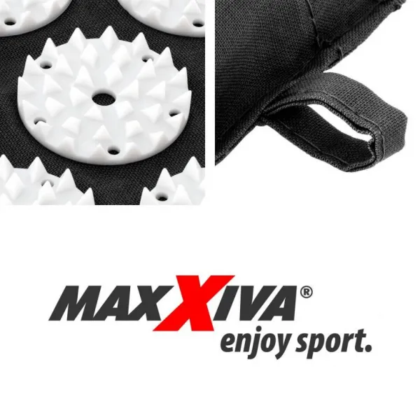 MAXXIVA 81653 Akupresúrna podložka s vankúšom, 130 x 50 cm, čierna