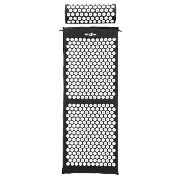 MAXXIVA 81653 Akupresúrna podložka s vankúšom, 130 x 50 cm, čierna