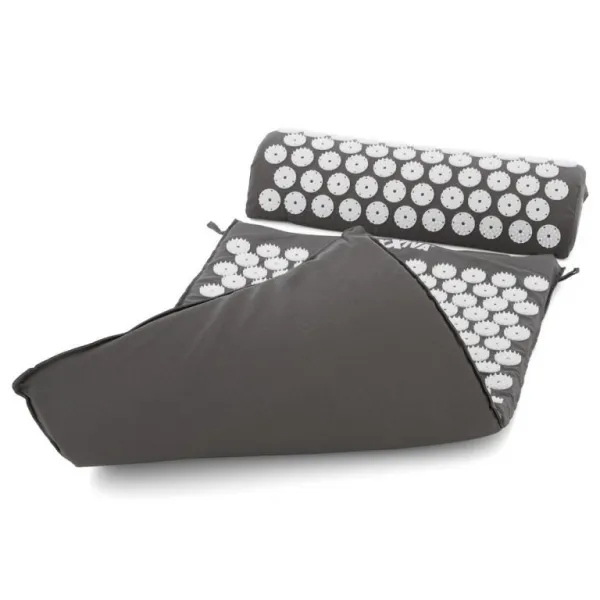 MAXXIVA 81552 Akupresúrna podložka s vankúšom, 75x42 cm, sivá