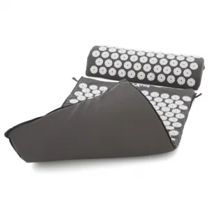 MAXXIVA 81552 Akupresúrna podložka s vankúšom, 75x42 cm, sivá