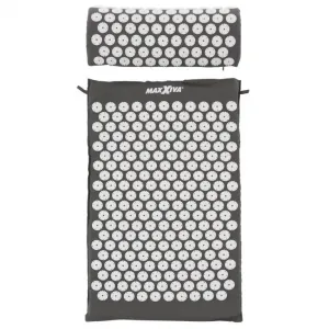 MAXXIVA 81552 Akupresúrna podložka s vankúšom, 75x42 cm, sivá