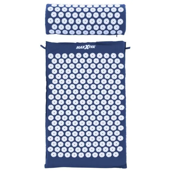 MAXXIVA 81551 Akupresúrna podložka s vankúšom, 75x42 cm, modrá