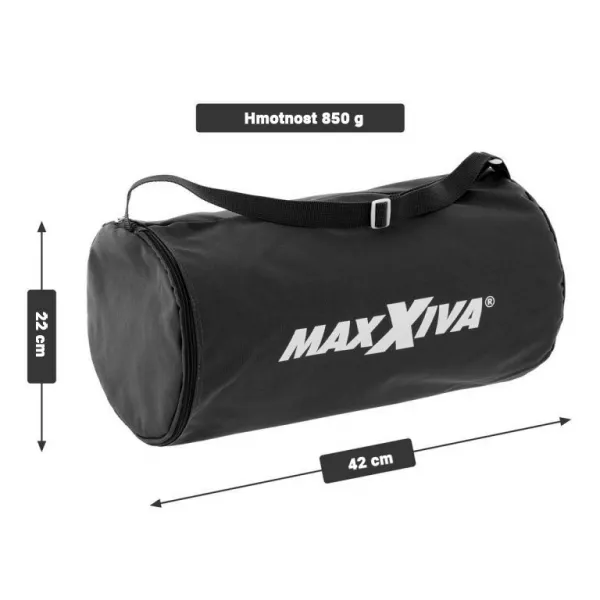 MAXXIVA 81550 Akupresúrna podložka s vankúšom, 75x42 cm, čierna