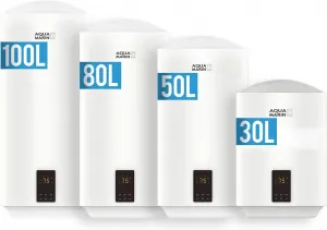 AQUAMARIN Elektrický závesný ohrievač vody 100 L, biely
