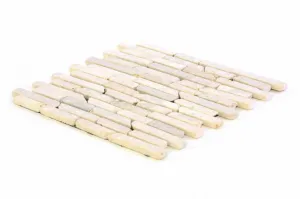 Divero Garth 797 mramorová mozaika - krémová 1 m2 - 30x30 cm
