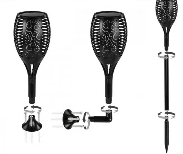 VOLTRONIC sada solárnych svetiel 51 LED, 4 ks