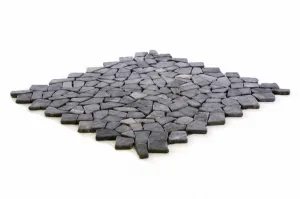 Divero Garth 678 mramorová mozaika sivá obklady 1 m² - 55,5 x 55,5 cm