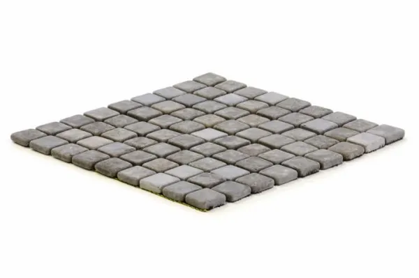 Divero Garth 2006 mramorová mozaika - 1 m2, čierna / sivá - 30x30 cm