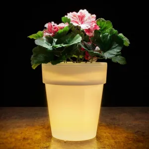 Garthen 71862 Solárny ozdobný kvetináč - 3 LED, teplá biela