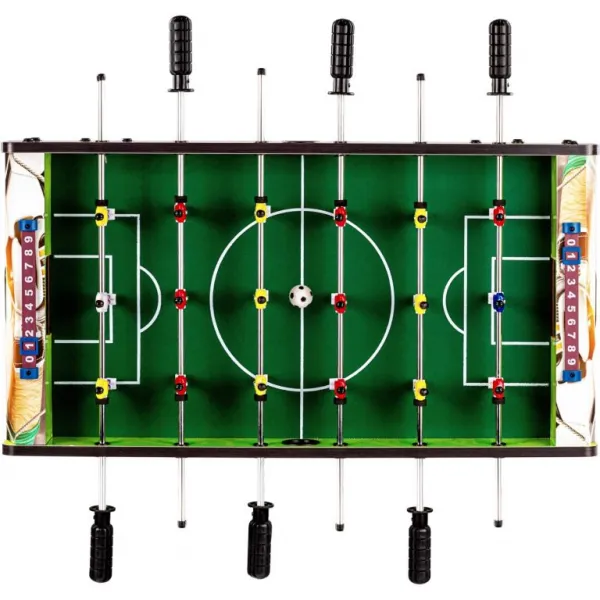 GamesPlanet® 70124 Mini stolný futbal s nožičkami, 70 x 37 x 25 cm, potlač
