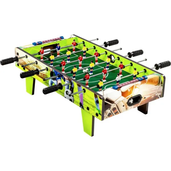 GamesPlanet® 70124 Mini stolný futbal s nožičkami, 70 x 37 x 25 cm, potlač