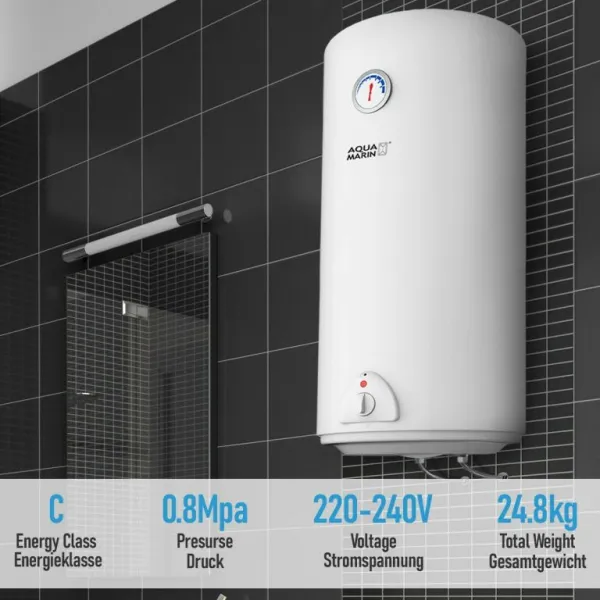 Aquamarin® Elektrický ohrievač vody, 100 L, 1,5 kW