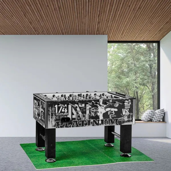 TUNIRO BASIC Stolný futbal, 75 kg, čiernobiely M92193