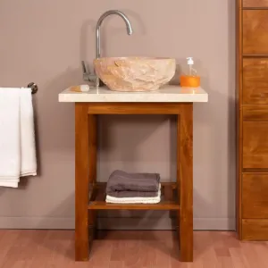 Umývadlo z prírodného kameňa Savona, Ø 35 - 40 cm