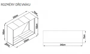 Drevník WC-B Rojaplast