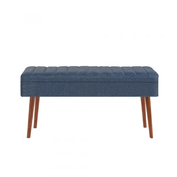Lavica Vina 1048 - 2 - Walnut, Dark Blue