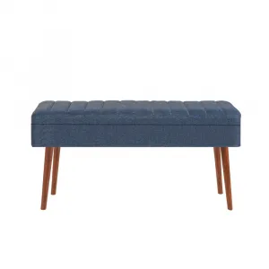 Lavica Vina 1048 - 2 - Walnut, Dark Blue