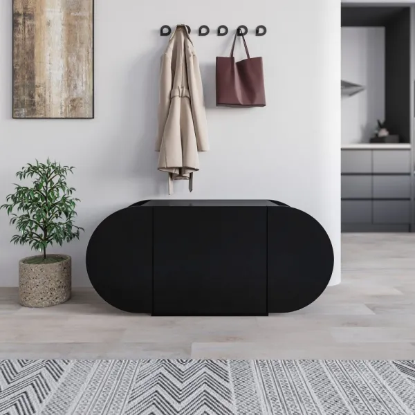 Skrinka na topánky / Botník Pozy Shoe Bench - Black