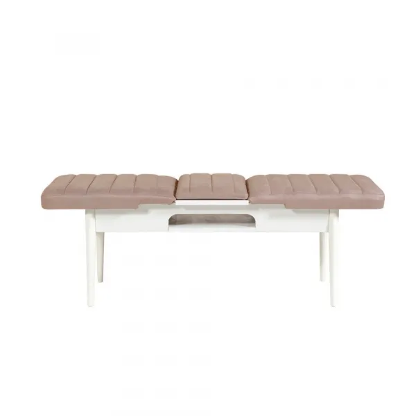 Lavica Vina Bench White, Stone