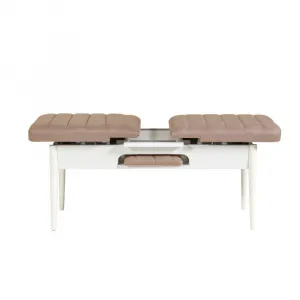 Lavica Vina Bench White, Stone