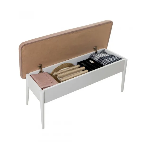 Lavica Vina Bench White, Stone