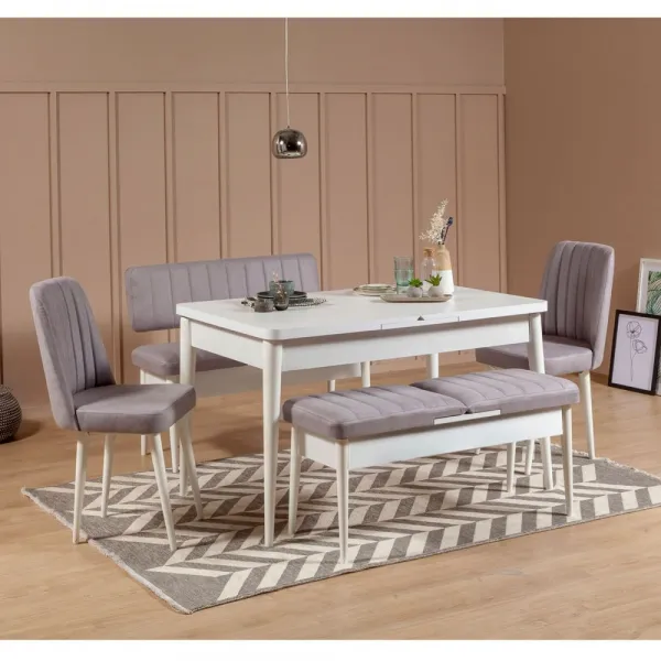 Lavica Vina Bench Soho, White
