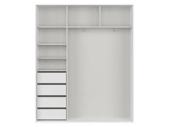 BRW Skriňa FLEX 180 Farba: Biela