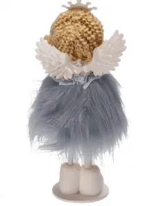 ArtJum Vianočný anjel AURORA | sivá 16 cm