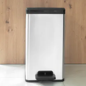 CURVER Odpadkový kôš SLIM BIN 25l | strieborná