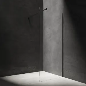 OMNIRES - MARINA walk-in, 80 cm čierna mat / transparent /BLMTR/ DNR80XBLTR
