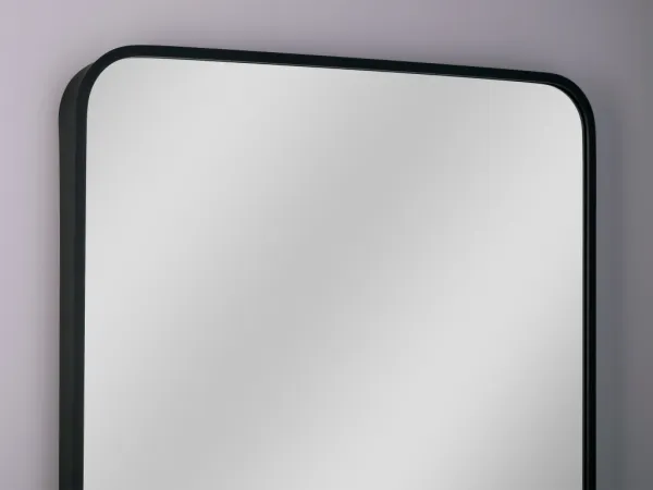 OLSEN SPA - Zrkadlo bez osvetlenia PIRNA BLACK - Rozmer A - 50 cm, Rozmer C - 70 cm OLNZPIR5070B