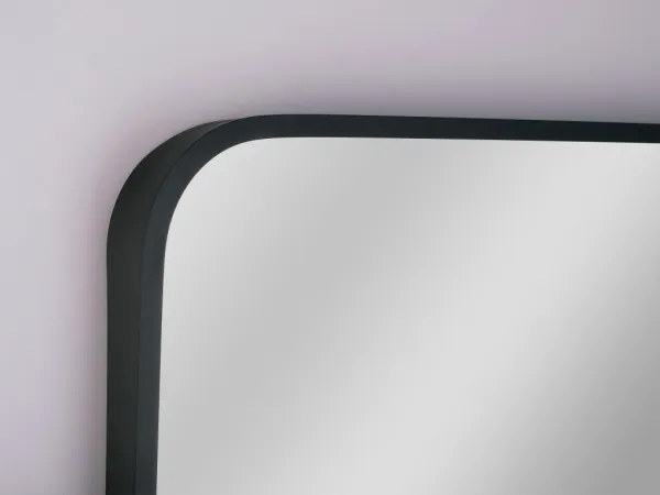 OLSEN SPA - Zrkadlo bez osvetlenia PIRNA BLACK - Rozmer A - 50 cm, Rozmer C - 70 cm OLNZPIR5070B