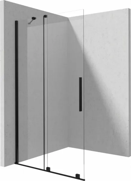 Deante JASMIN Posuvná sprchová stena walk-in 120x195cm, čierna KTJ_N32R