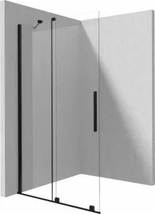 Deante JASMIN Posuvná sprchová stena walk-in 120x195cm, čierna KTJ_N32R