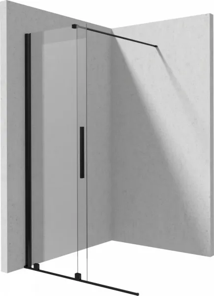 Deante JASMIN Posuvná sprchová stena walk-in 120x195cm, čierna KTJ_N32R