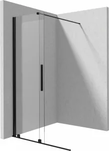 Deante JASMIN Posuvná sprchová stena walk-in 120x195cm, čierna KTJ_N32R