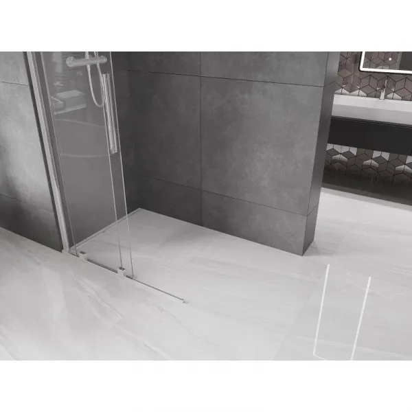 MEXEN/S - Velár posuvné sprchové dvere Walk-in 70, transparent, chróm 871-070-000-03-01
