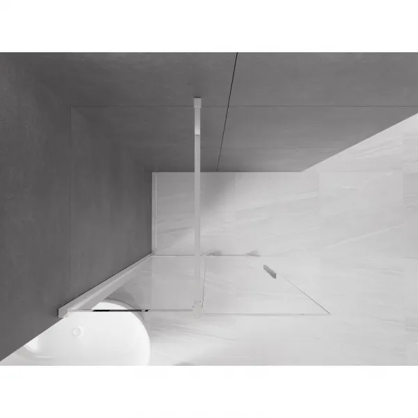 MEXEN/S - Velár posuvné sprchové dvere Walk-in 70, transparent, chróm 871-070-000-03-01