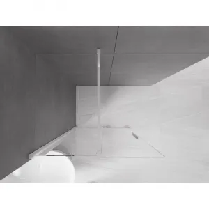 MEXEN/S - Velár posuvné sprchové dvere Walk-in 70, transparent, chróm 871-070-000-03-01