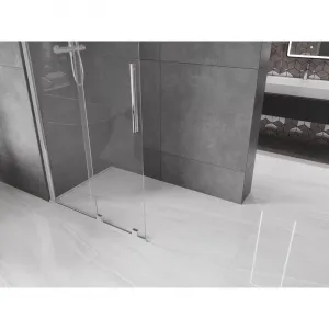 MEXEN/S - Velár posuvné sprchové dvere Walk-in 70, transparent, chróm 871-070-000-03-01