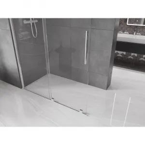 MEXEN/S - Velár posuvné sprchové dvere Walk-in 140, transparent, chróm 871-140-000-03-01