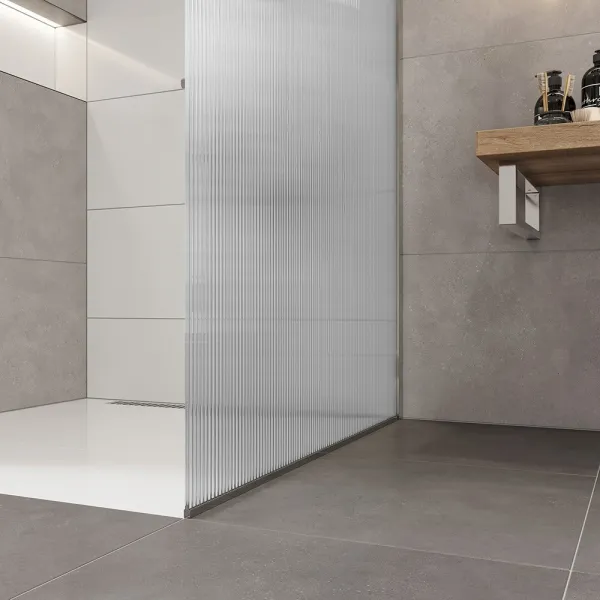Mereo Sprchová stena WALK IN, Novea, 100x200 cm, chróm ALU, sklo Line CK10603HL