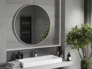 MEXEN - Loft zrkadlo 100, biely rám 9850-100-100-000-20