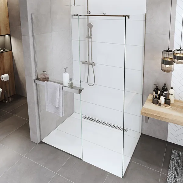 Mereo Polička k WALK IN, 120 cm, chróm ALU CK10620P