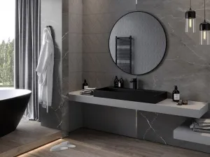 MEXEN - Loft zrkadlo 100, čierny rám 9850-100-100-000-70