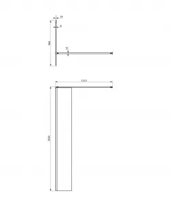 OMNIRES - MARINA walk-in, 90 cm chróm / transparent /CRTR/ DNR90XCRTR