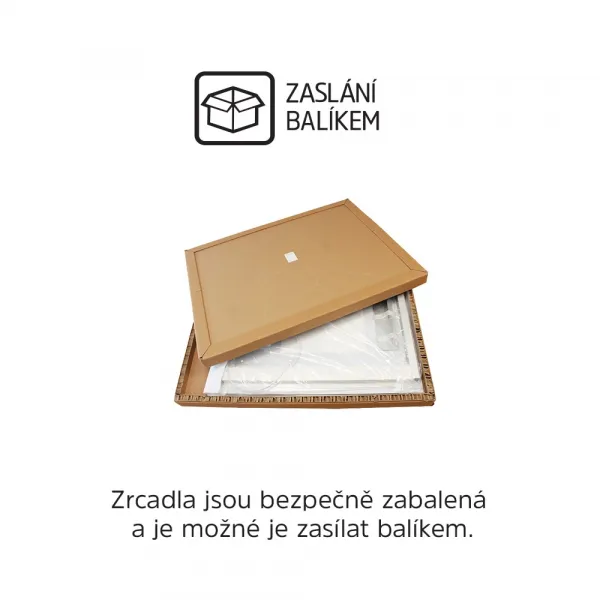 Mereo Zrkadlo 60x70 cm s LED osvetlením a odhmlievaním CN155