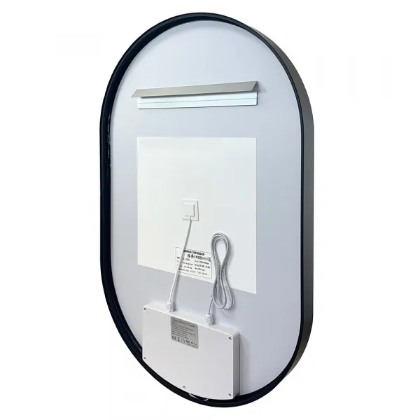 Mereo Zrkadlo oválne 50x80 cm, LED osvetlenie a odhmlievanie CN170