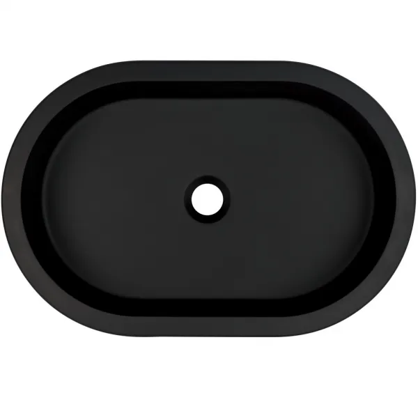 DEANTE - Silia - Granitové umývadlo čierna oval CQS_NU6U