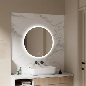 Mereo Zrkadlo okrúhle pr. 80 cm, LED osvetlenie a odhmlievanie CN163